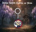 Inosuke Metal Rotating Keychain | Demon Slayer Anime Key Ring. Key Chain