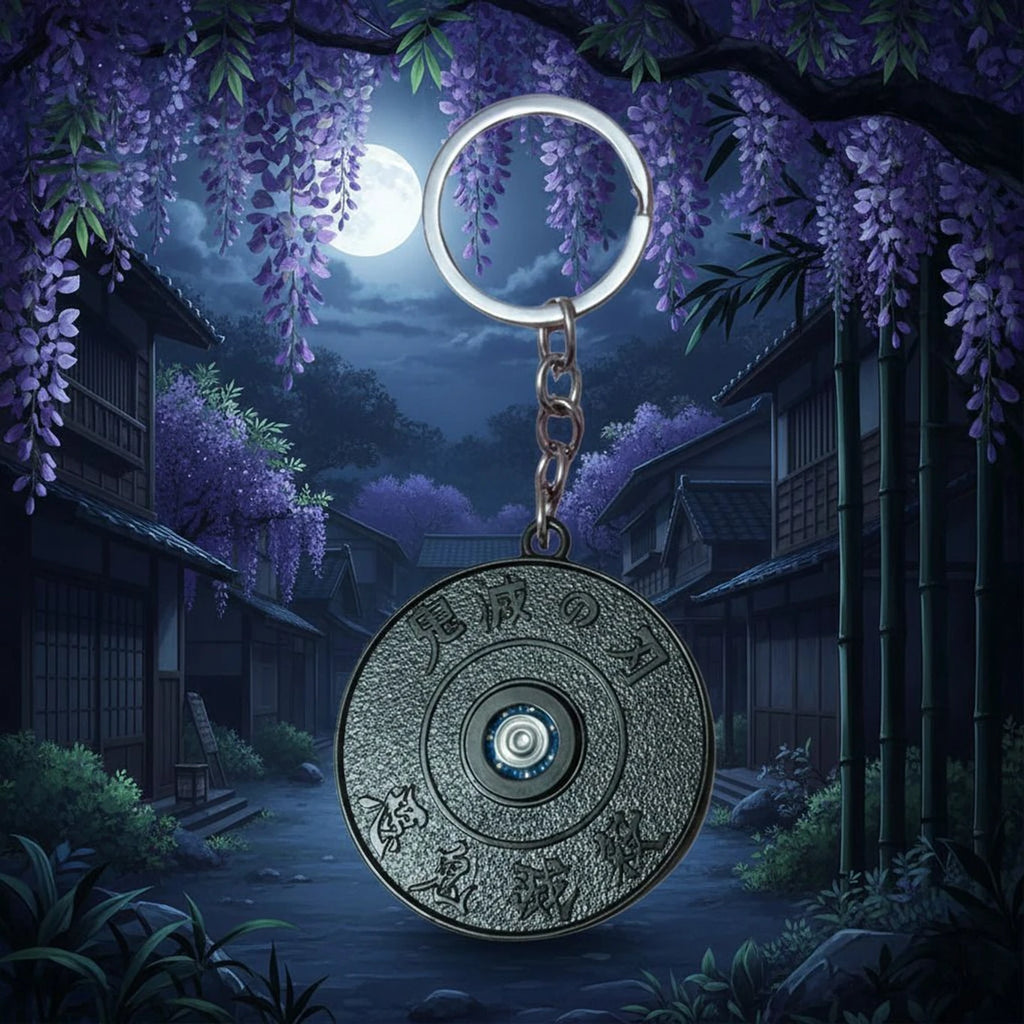 Zenitsu Agatsuma Metal Rotating Keychain | Demon Slayer Anime Key Ring Key Chain